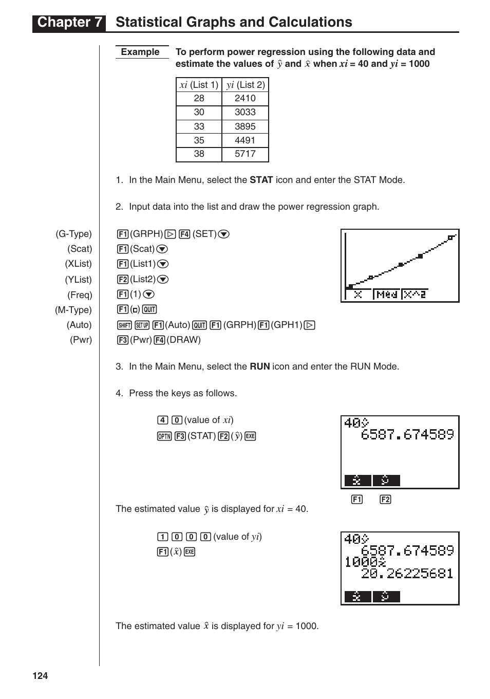 Chapter 7 statistical graphs and calculations | Casio fx-7400G PLUS Statistical Graphs and Calculations User Manual | Page 30 / 30