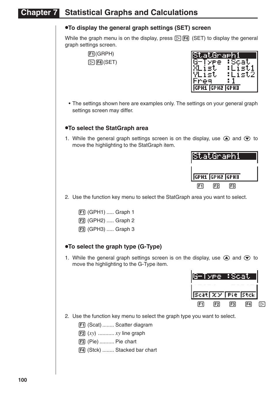 Chapter 7 statistical graphs and calculations | Casio fx-7400G PLUS Statistical Graphs and Calculations User Manual | Page 6 / 30