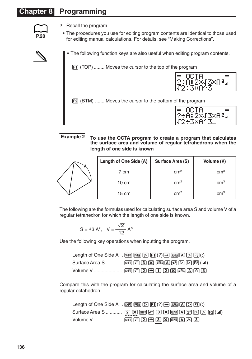 Chapter 8 programming | Casio fx-7400G PLUS Programming User Manual | Page 12 / 38