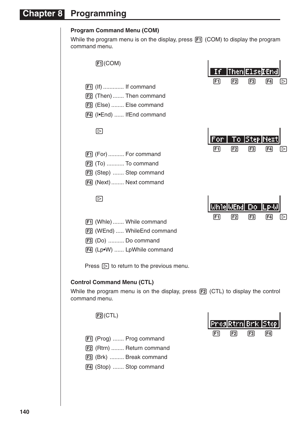 Chapter 8 programming | Casio fx-7400G PLUS Programming User Manual | Page 16 / 38