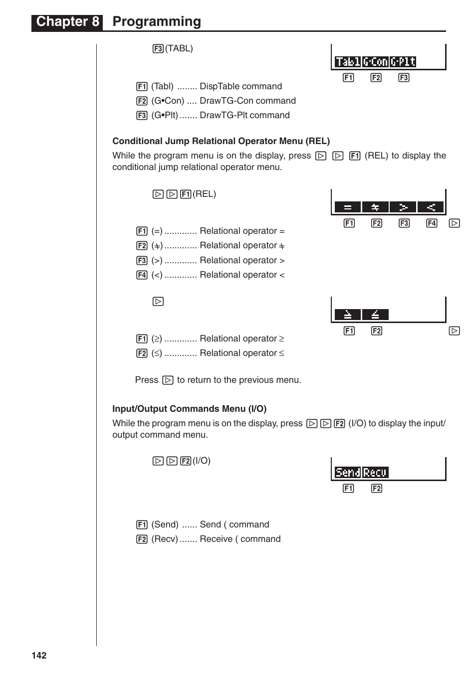 Chapter 8 programming | Casio fx-7400G PLUS Programming User Manual | Page 18 / 38