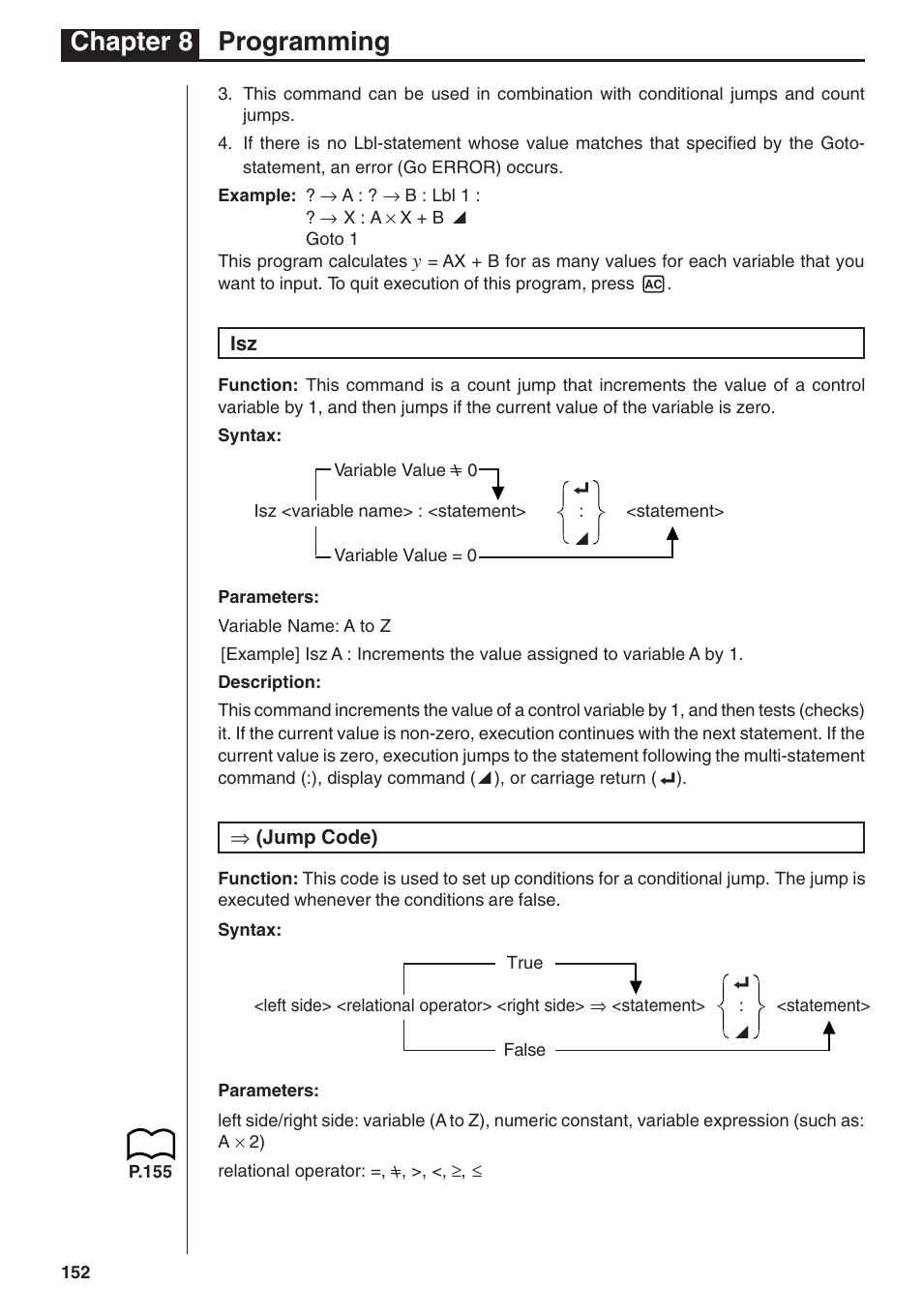 Chapter 8 programming | Casio fx-7400G PLUS Programming User Manual | Page 28 / 38