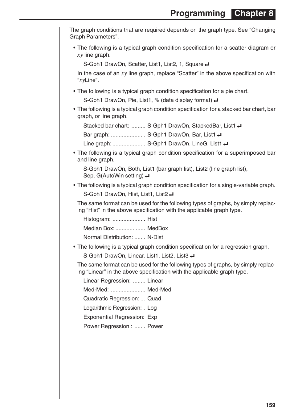 Programming chapter 8 | Casio fx-7400G PLUS Programming User Manual | Page 35 / 38