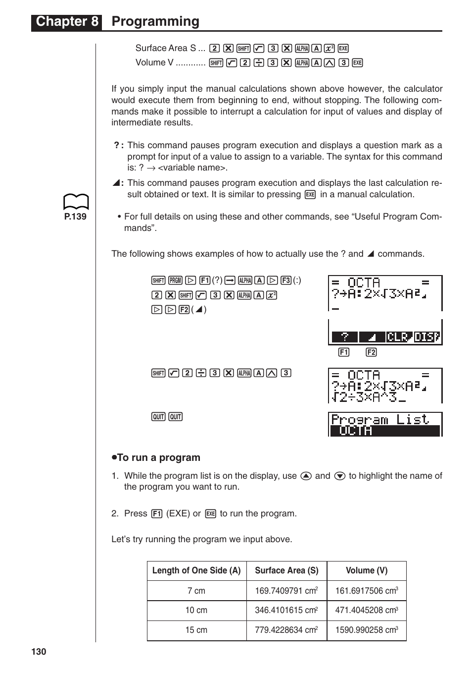 Chapter 8 programming | Casio fx-7400G PLUS Programming User Manual | Page 6 / 38
