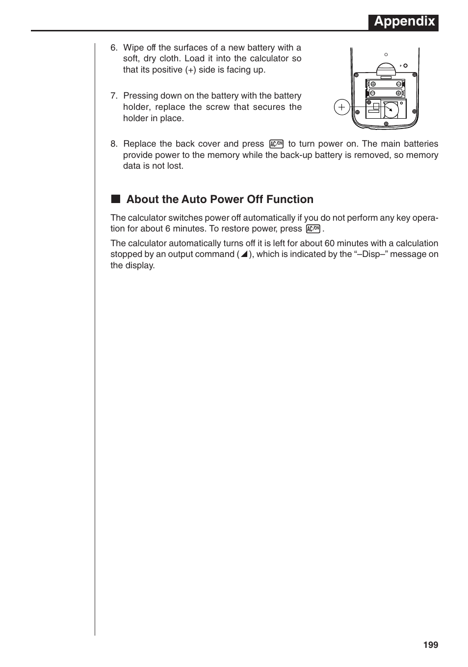 Appendix | Casio fx-7400G PLUS Appendix User Manual | Page 7 / 14