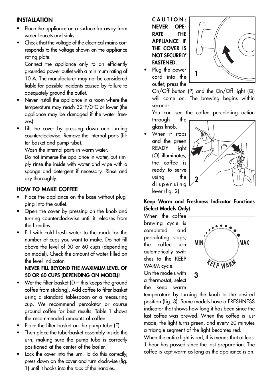 DeLonghi DCU500T User Manual | Page 6 / 8