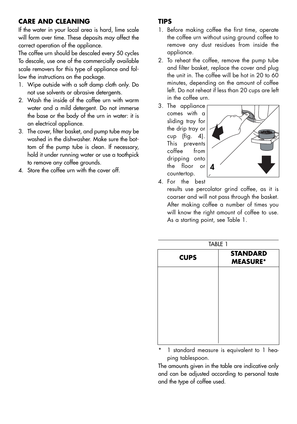 DeLonghi DCU500T User Manual | Page 7 / 8