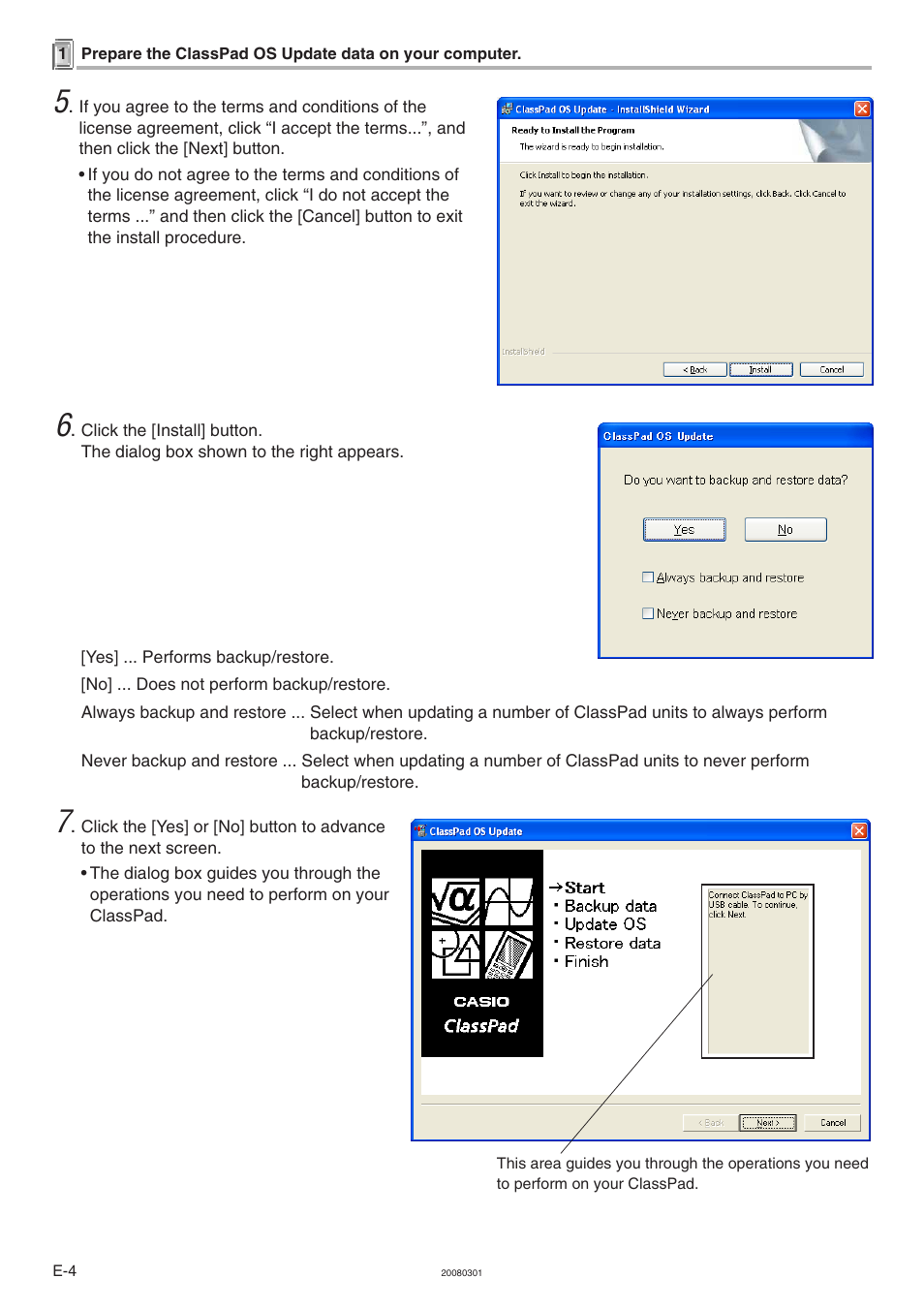 Casio ClassPad 330 V.3.04 OS Update User Manual | Page 5 / 15