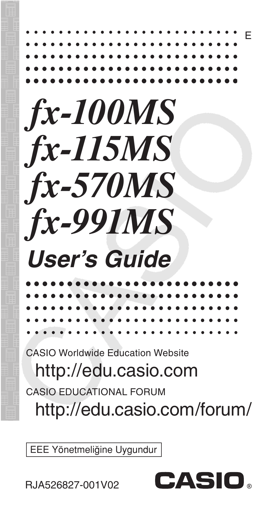 Casio FX-100MS User Manual | 39 pages