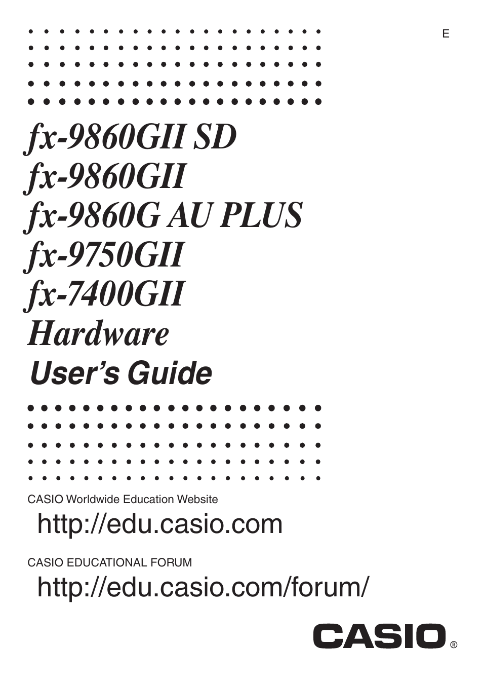 Casio FX-9750GII User Manual | 17 pages