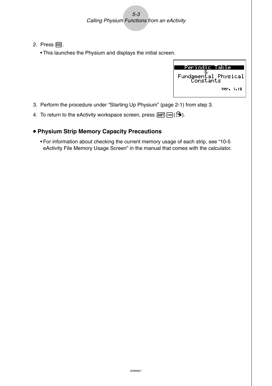Casio fx-9860G Physium User Manual | Page 18 / 20