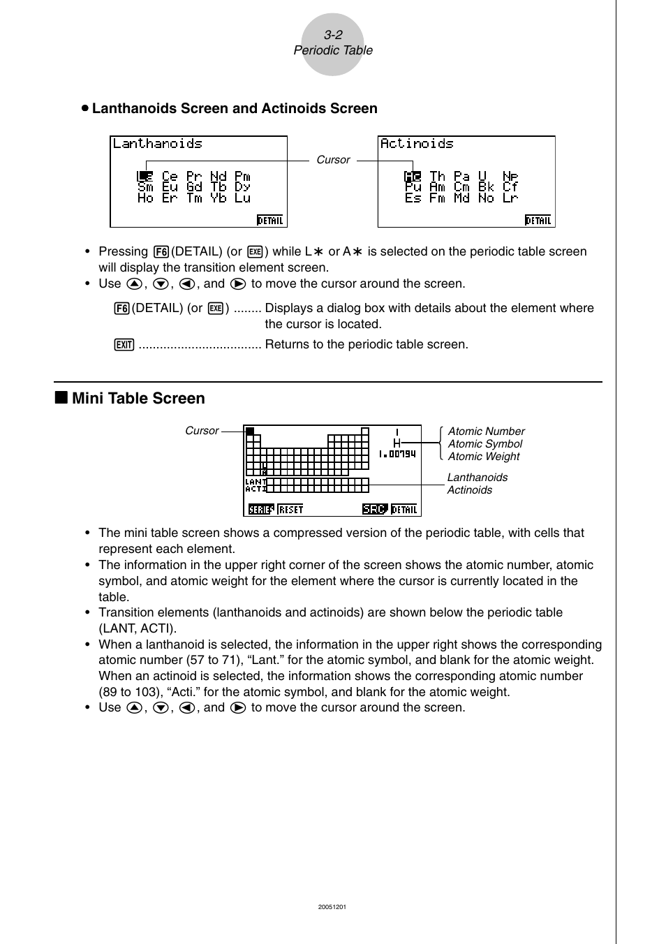 Kk mini table screen | Casio fx-9860G Physium User Manual | Page 6 / 20