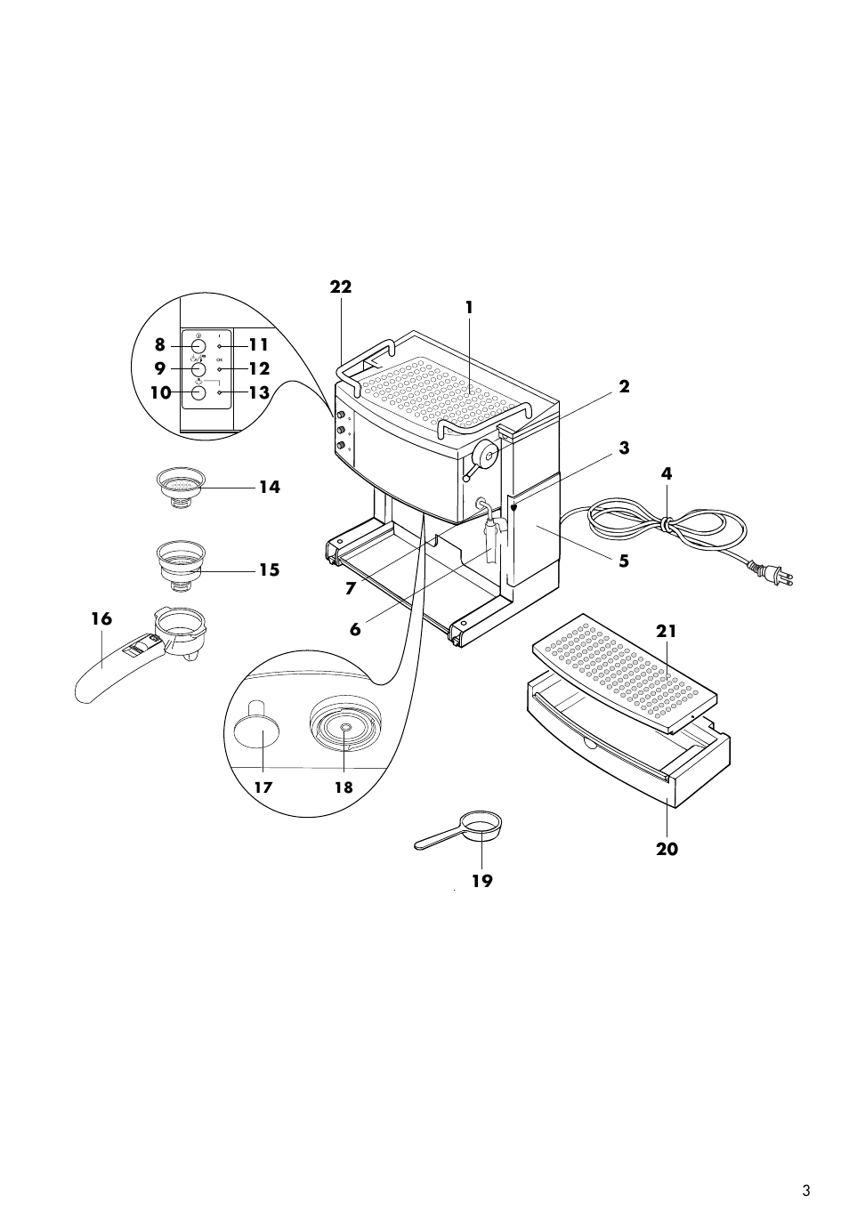 DeLonghi EC-702 User Manual | Page 3 / 13