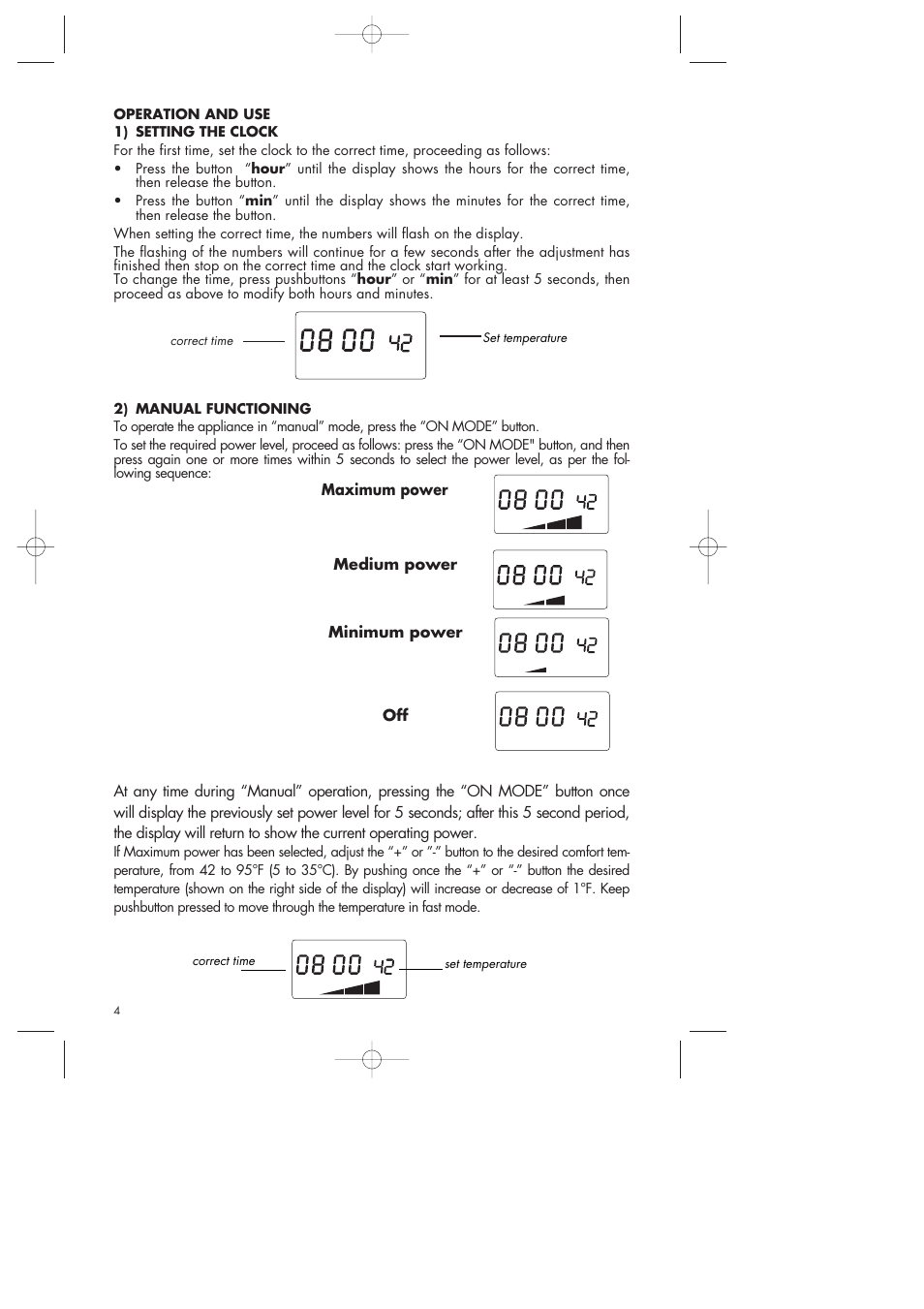 DeLonghi EW0507W User Manual | Page 4 / 7