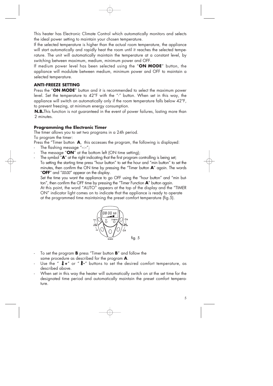DeLonghi EW0507W User Manual | Page 5 / 7