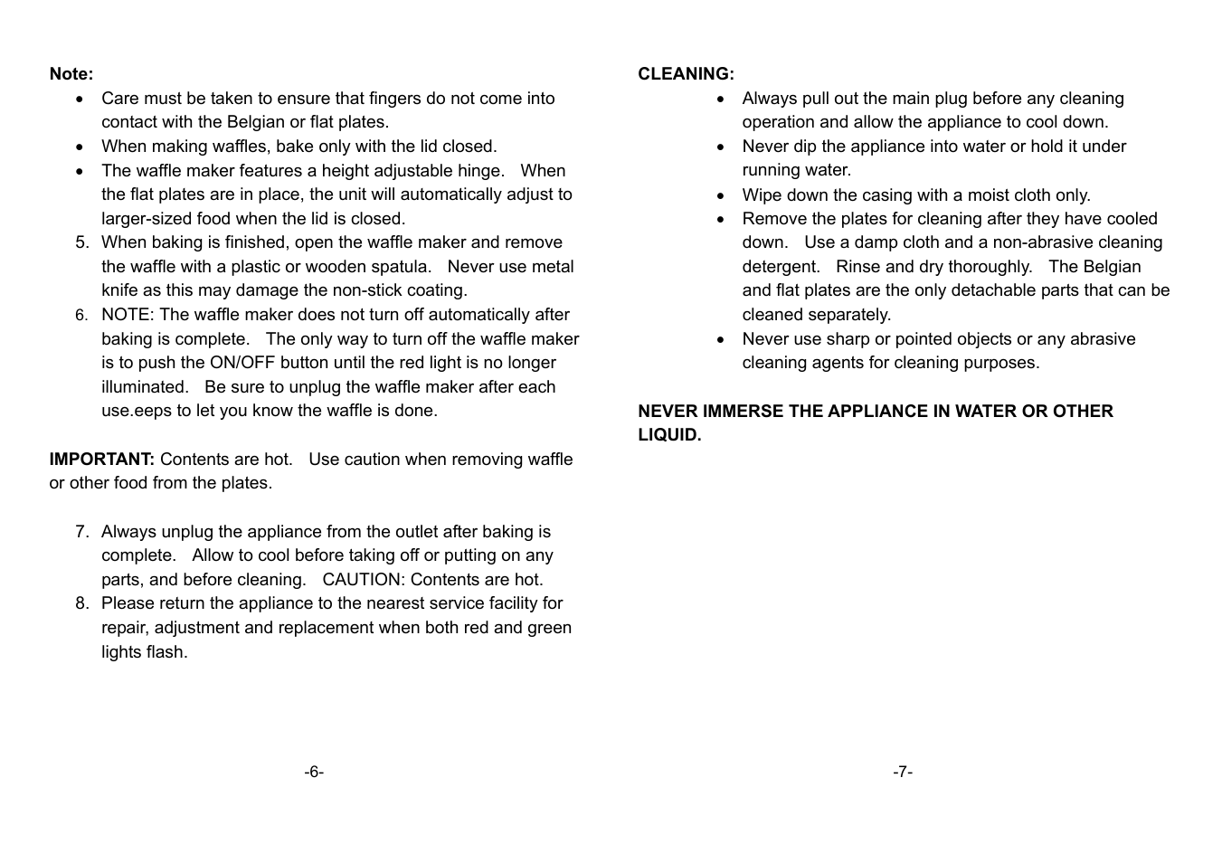 DeLonghi W25 User Manual | Page 4 / 5