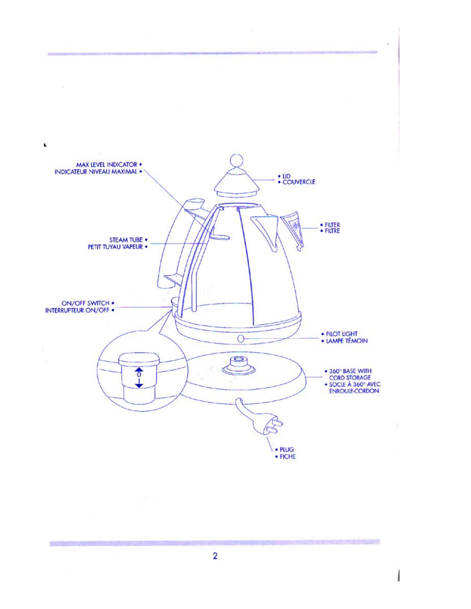 DeLonghi Cordless Kettle Builloire User Manual | Page 2 / 8