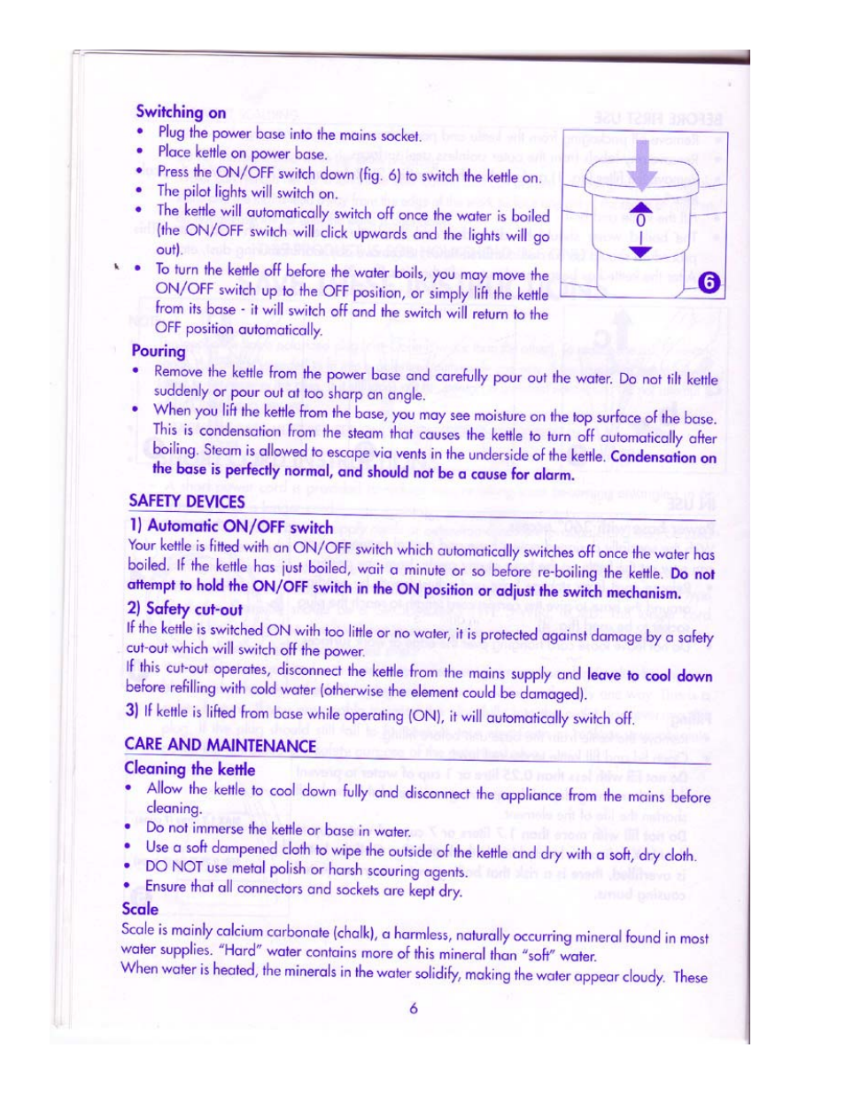 I^-r, Do not | DeLonghi Cordless Kettle Builloire User Manual | Page 6 / 8