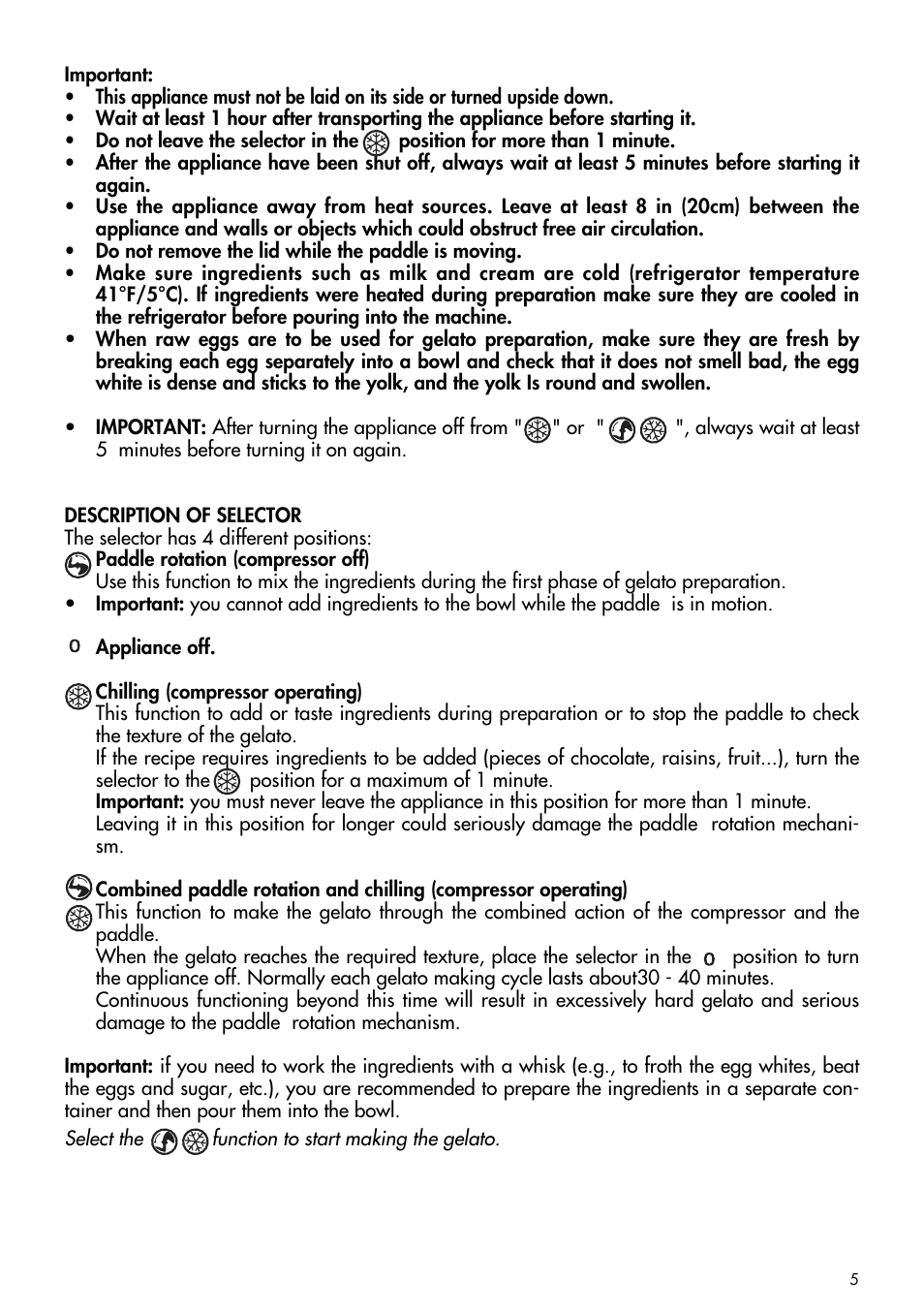 DeLonghi GM6000 User Manual | Page 5 / 20