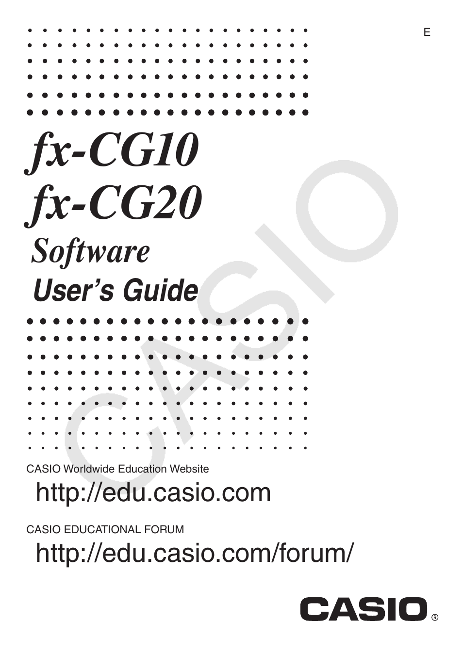 Casio FX-CG10 User Manual | 601 pages