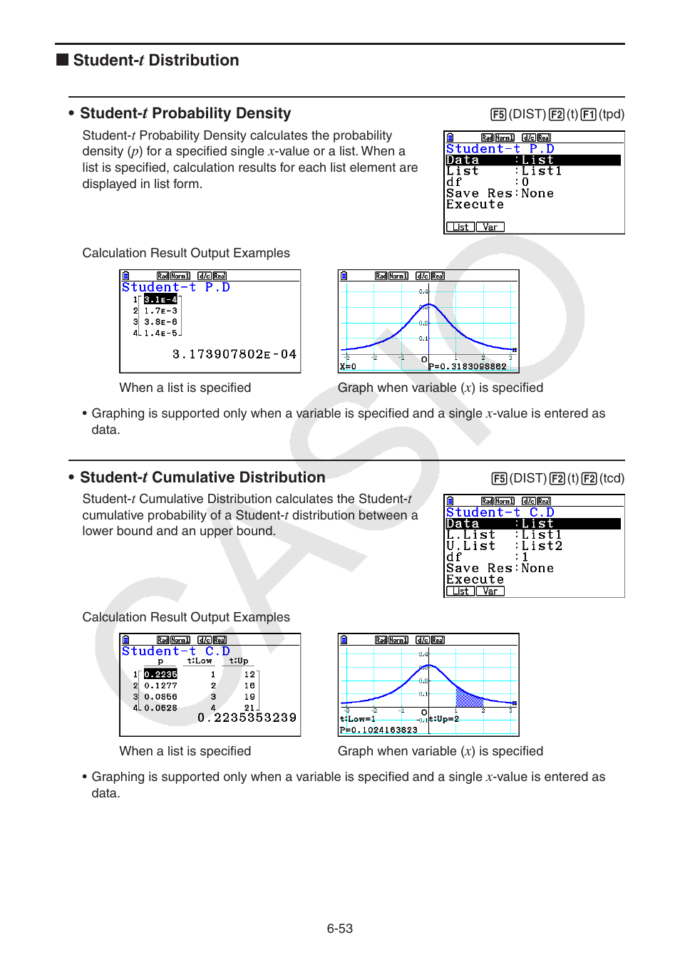 K student, Distribution | Casio FX-CG10 User Manual | Page 246 / 601