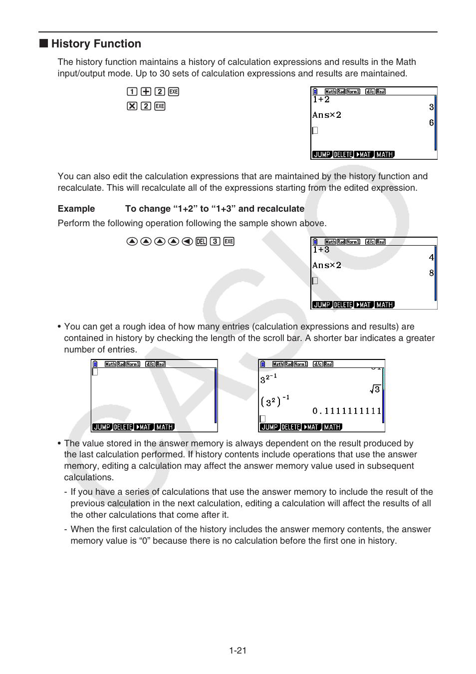 K history function | Casio FX-CG10 User Manual | Page 28 / 601