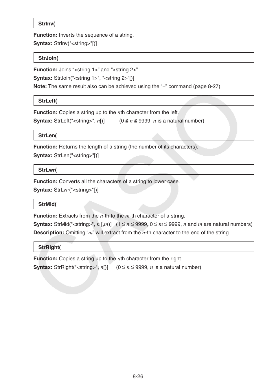 Casio FX-CG10 User Manual | Page 310 / 601