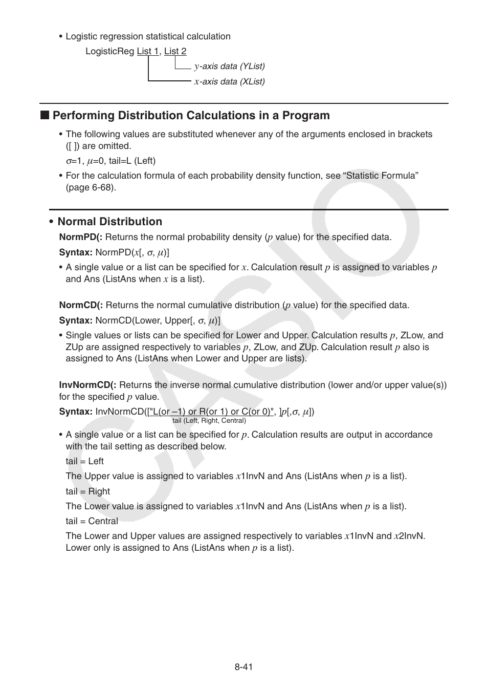 Casio FX-CG10 User Manual | Page 325 / 601