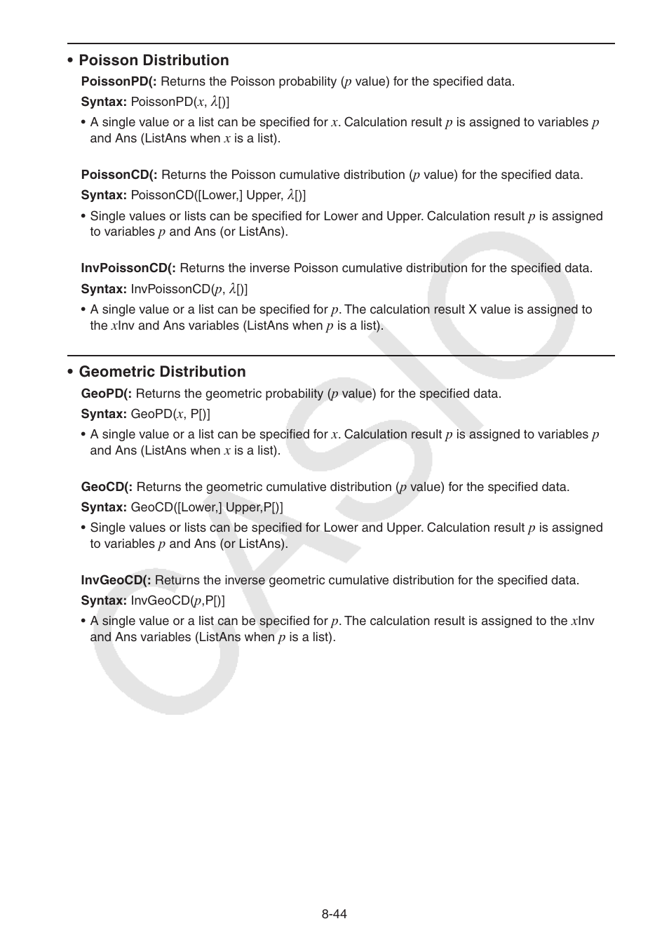 Casio FX-CG10 User Manual | Page 328 / 601