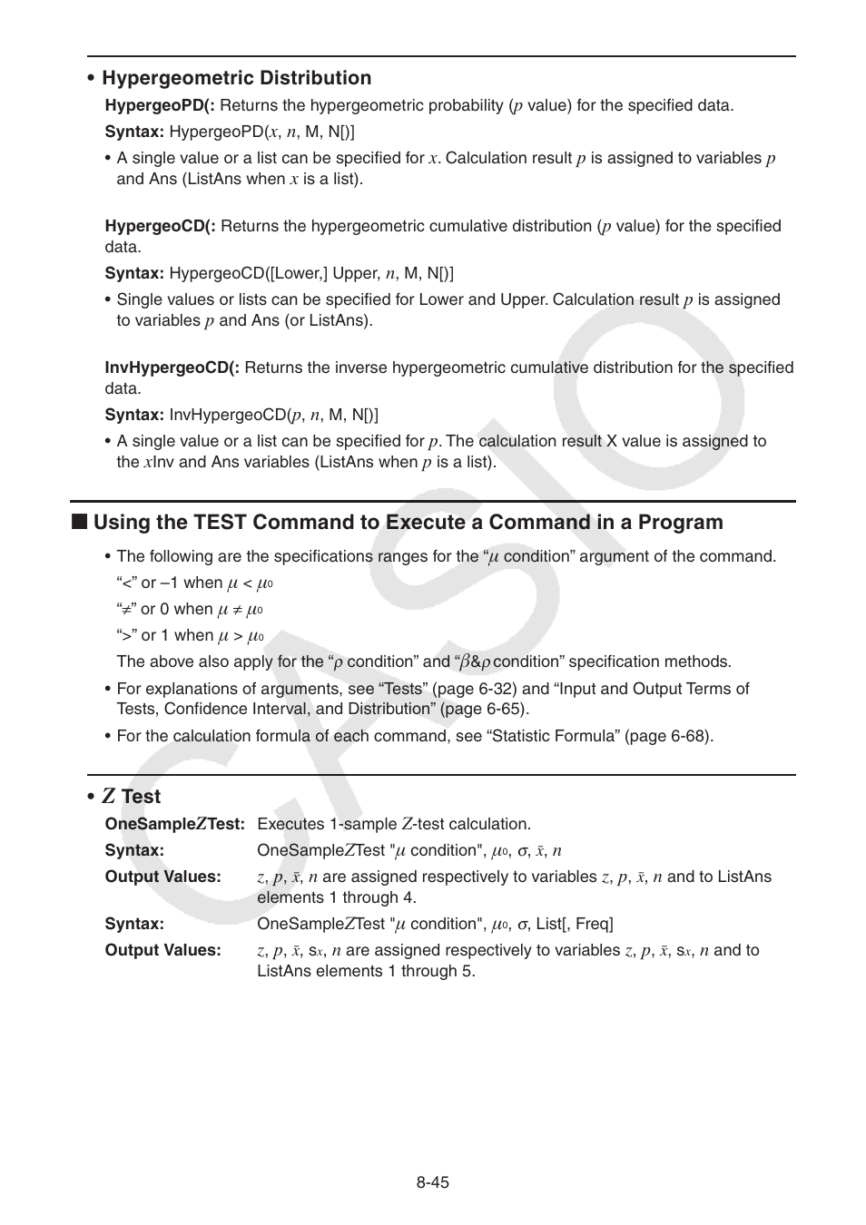 Casio FX-CG10 User Manual | Page 329 / 601