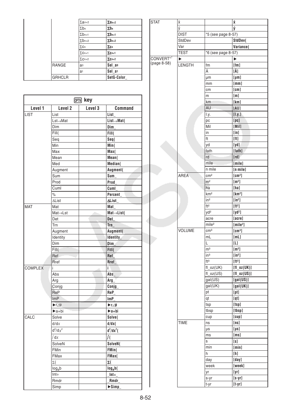 K key | Casio FX-CG10 User Manual | Page 336 / 601