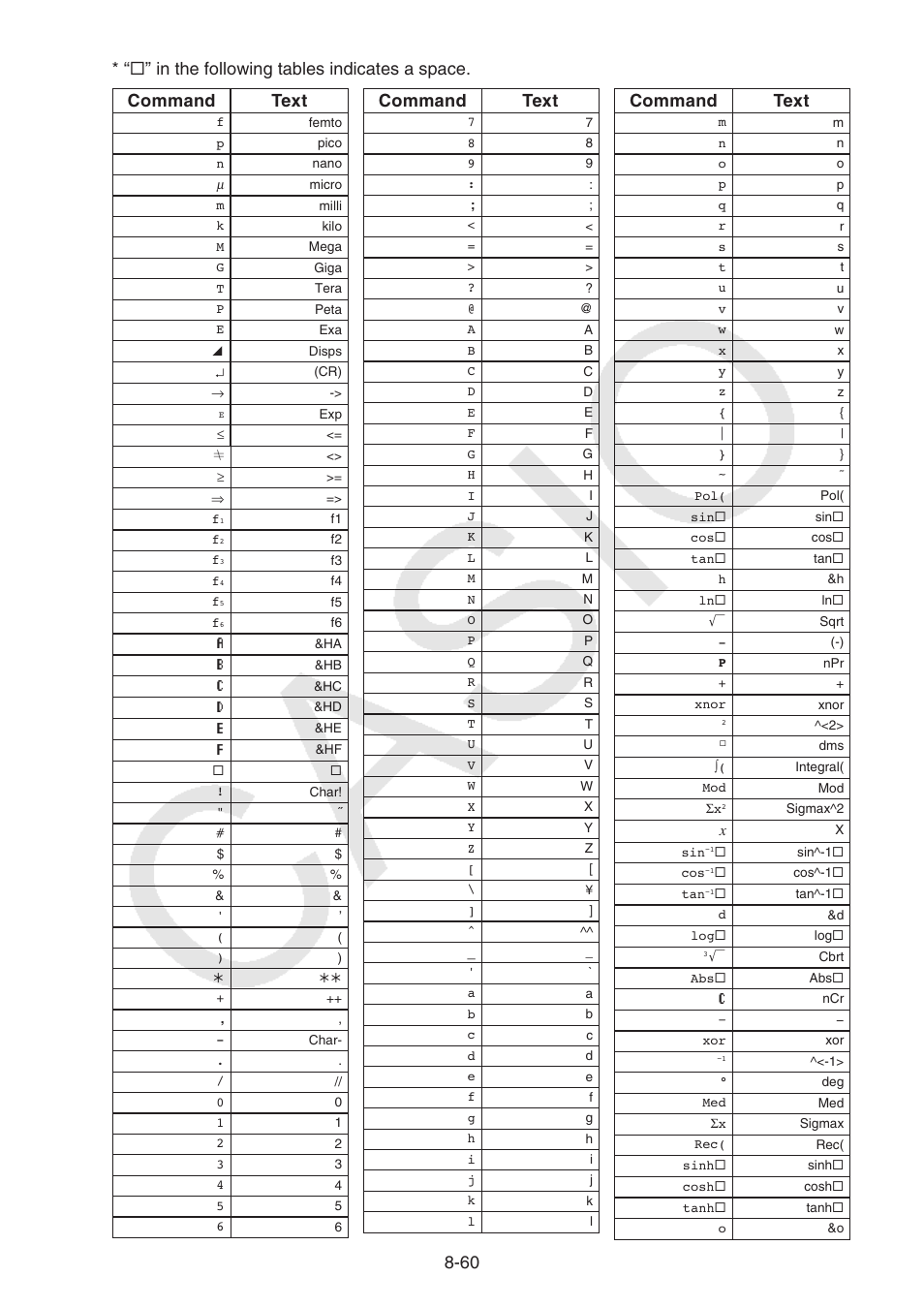 60 command text, Command text | Casio FX-CG10 User Manual | Page 344 / 601