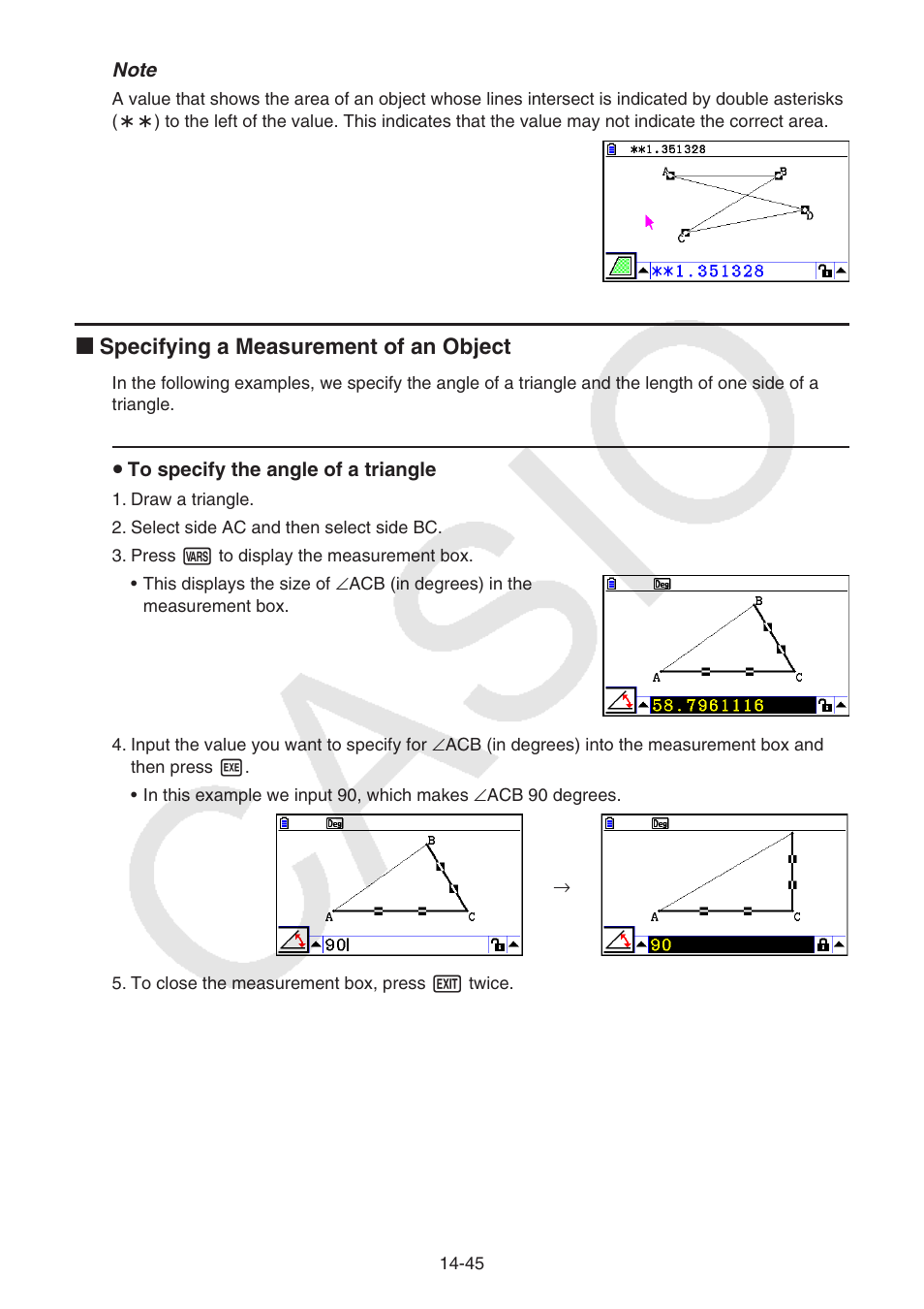 K specifying a measurement of an object | Casio FX-CG10 User Manual | Page 492 / 601