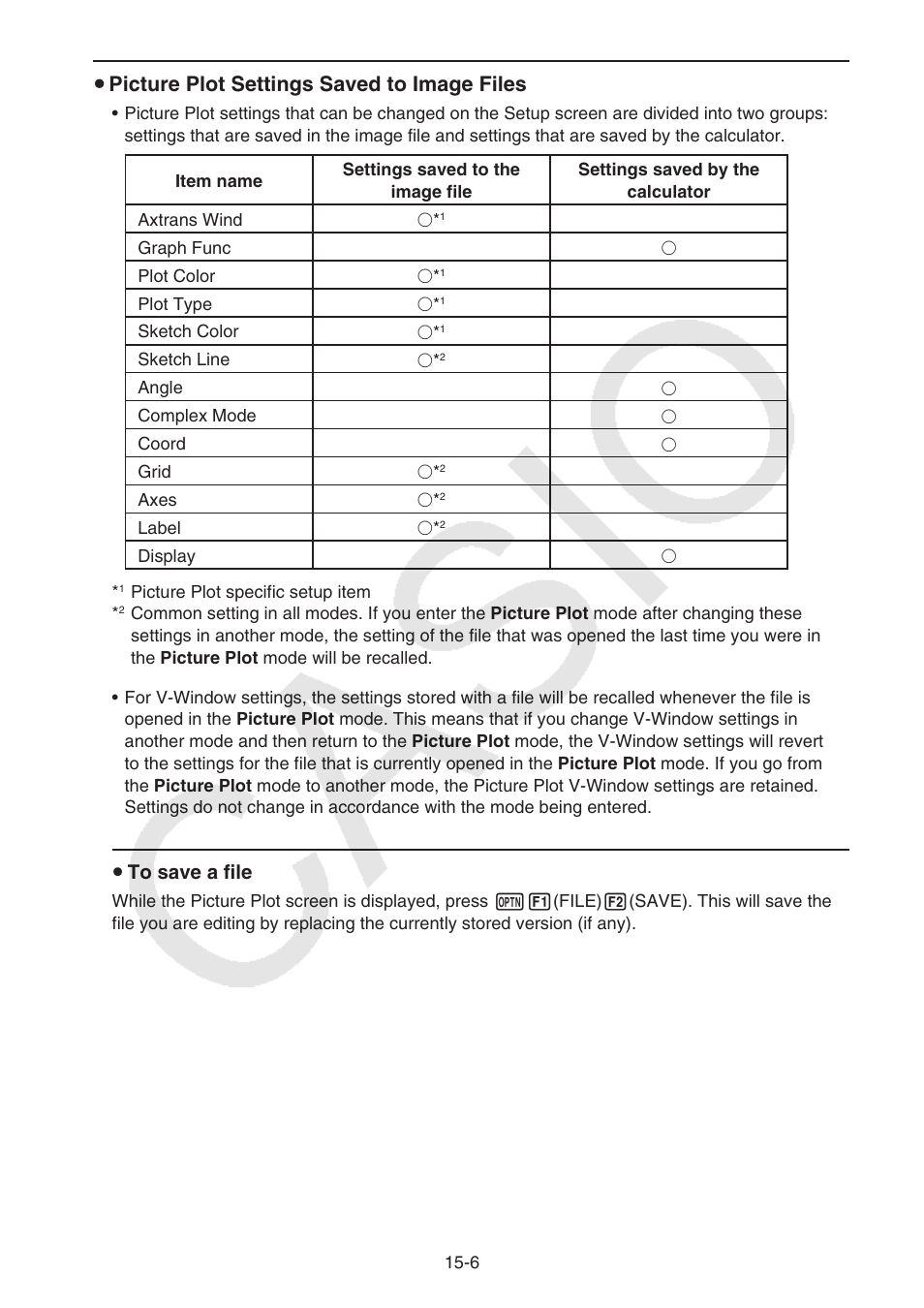 U picture plot settings saved to image files | Casio FX-CG10 User Manual | Page 517 / 601