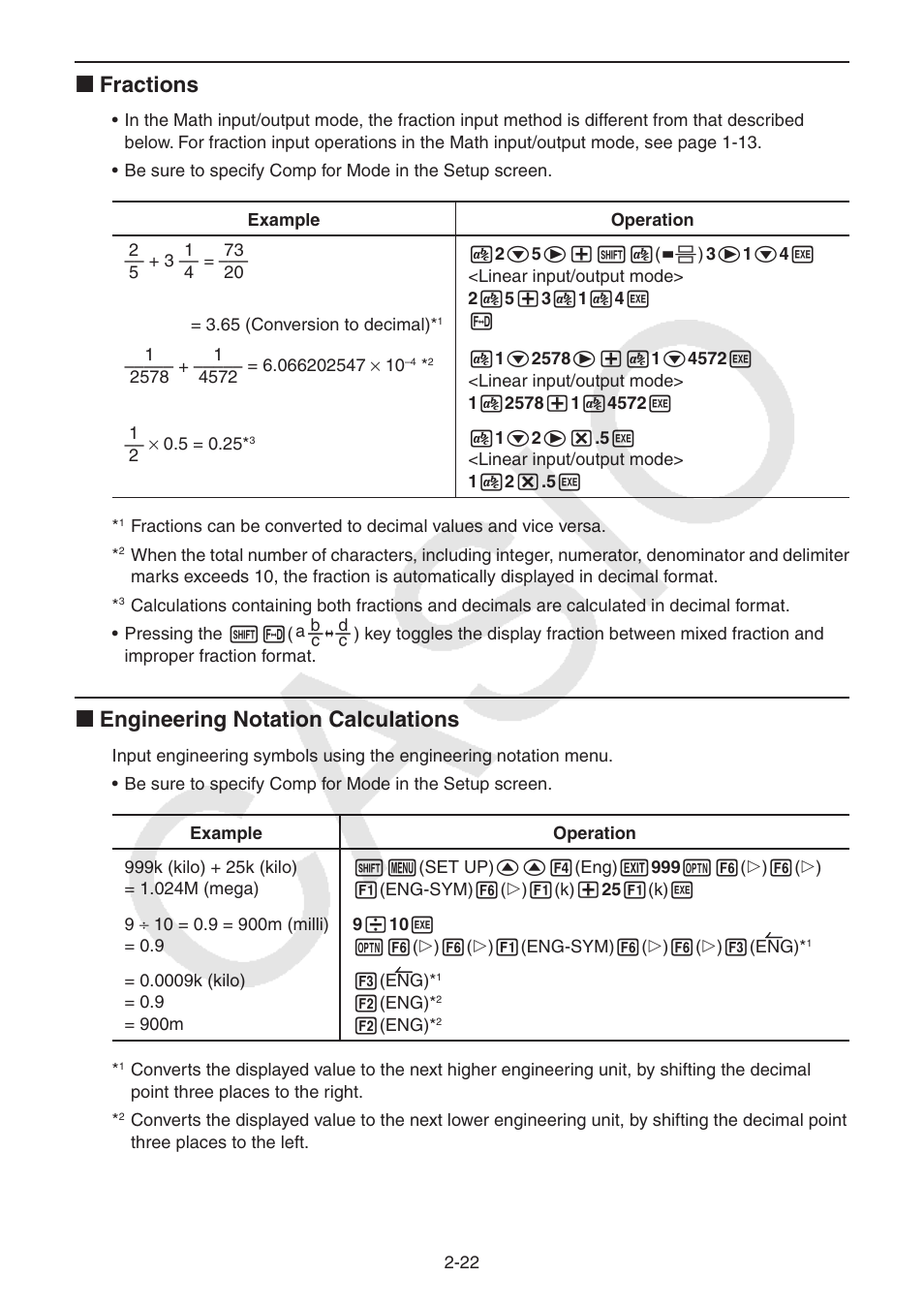 K fractions, K engineering notation calculations | Casio FX-CG10 User Manual | Page 68 / 601