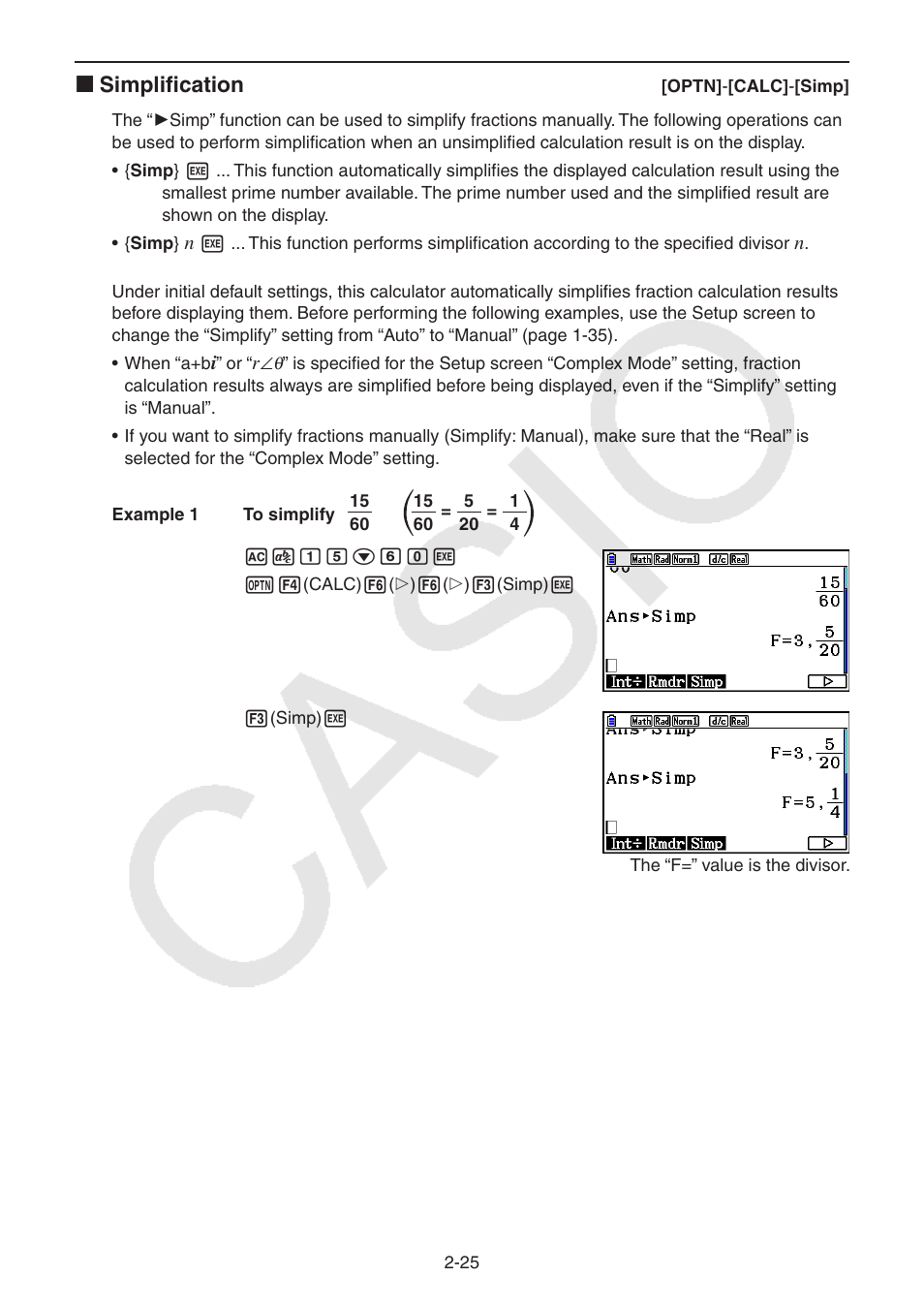 K simplification | Casio FX-CG10 User Manual | Page 71 / 601