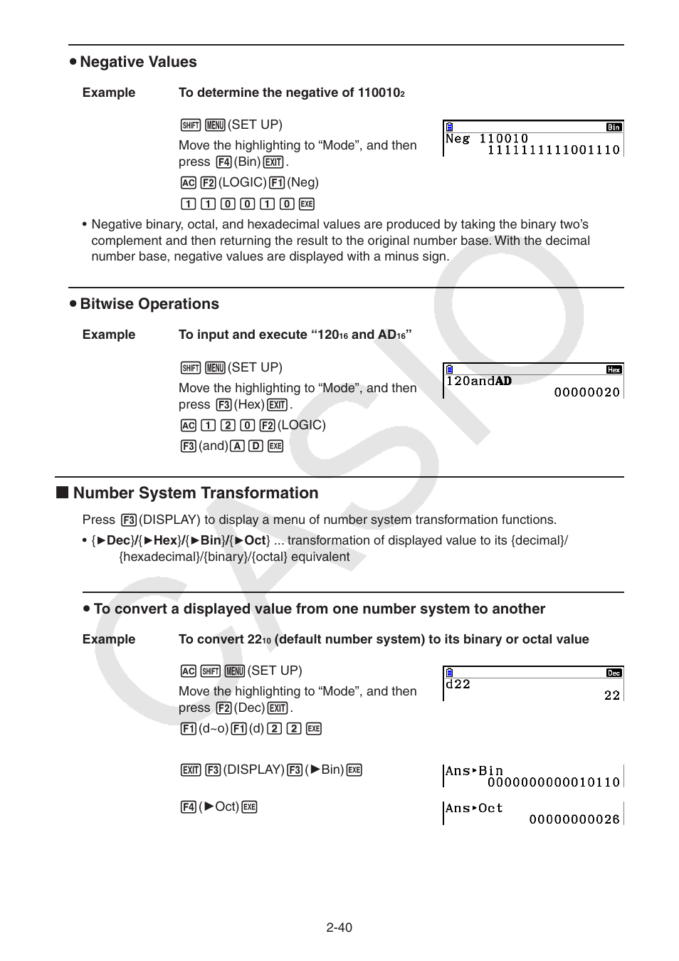 K number system transformation | Casio FX-CG10 User Manual | Page 86 / 601