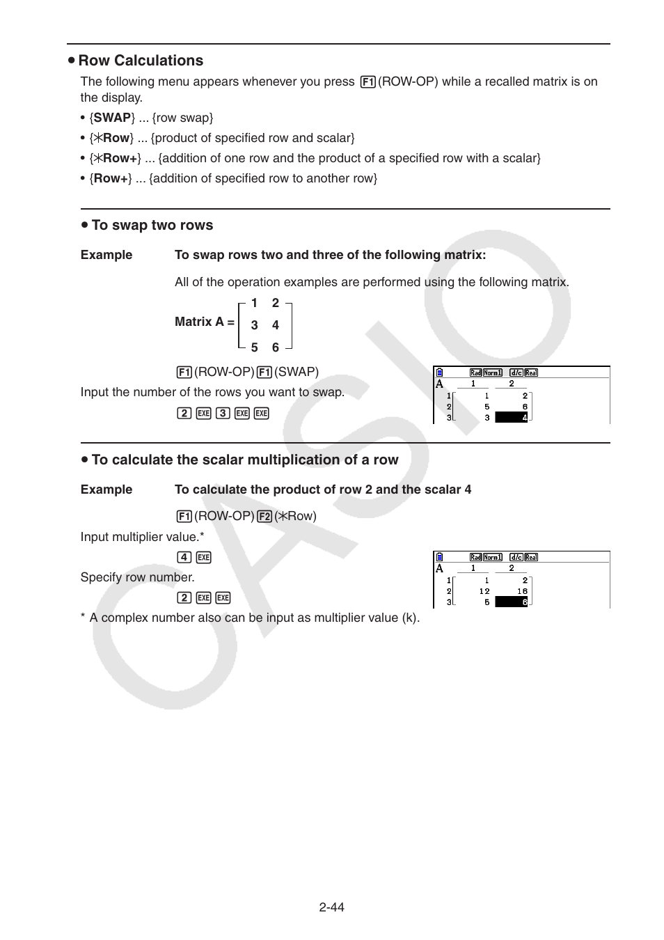 U row calculations | Casio FX-CG10 User Manual | Page 90 / 601