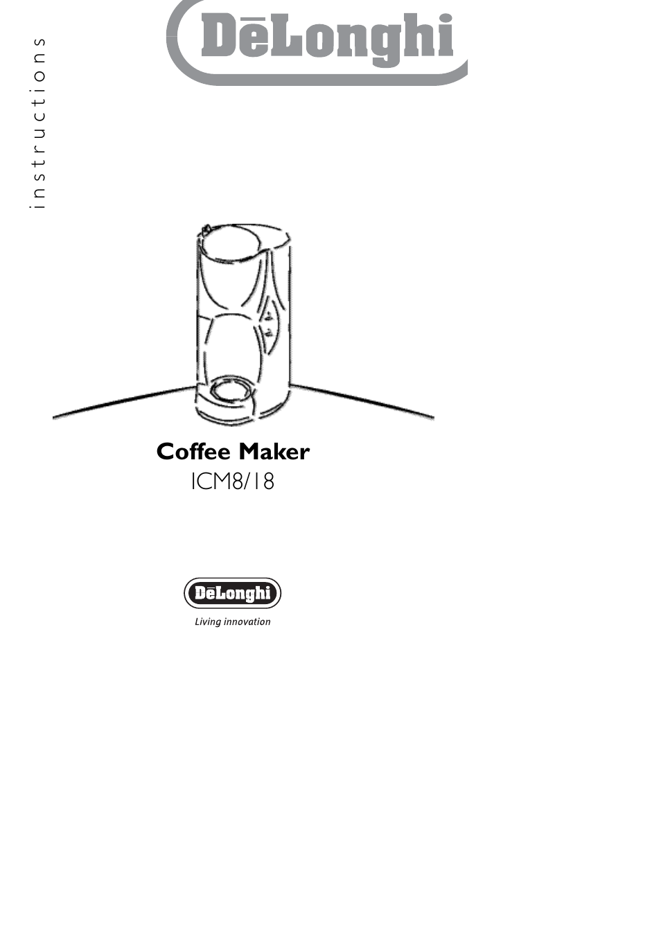 DeLonghi ICM8/18 User Manual | 8 pages