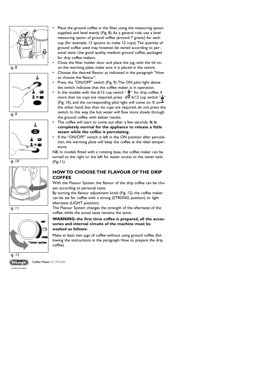 DeLonghi ICM8/18 User Manual | Page 6 / 8