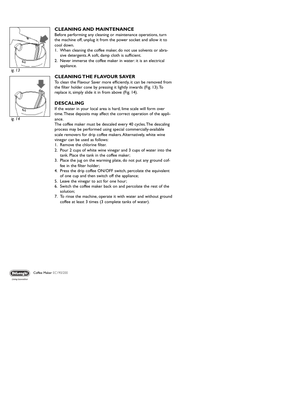 DeLonghi ICM8/18 User Manual | Page 7 / 8