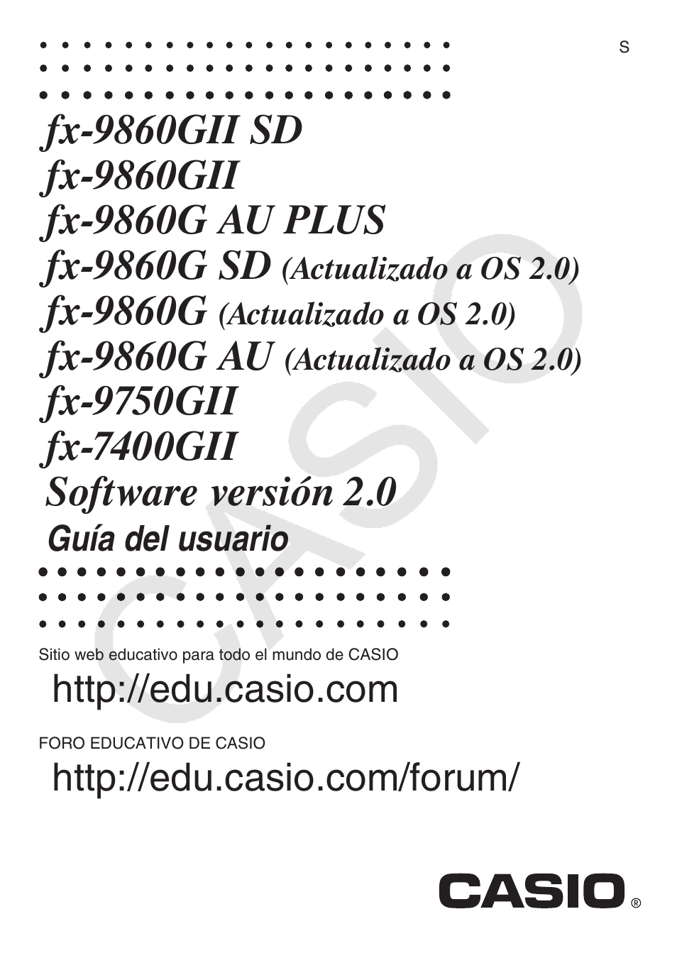 Casio FX-9750GII User Manual | 411 pages