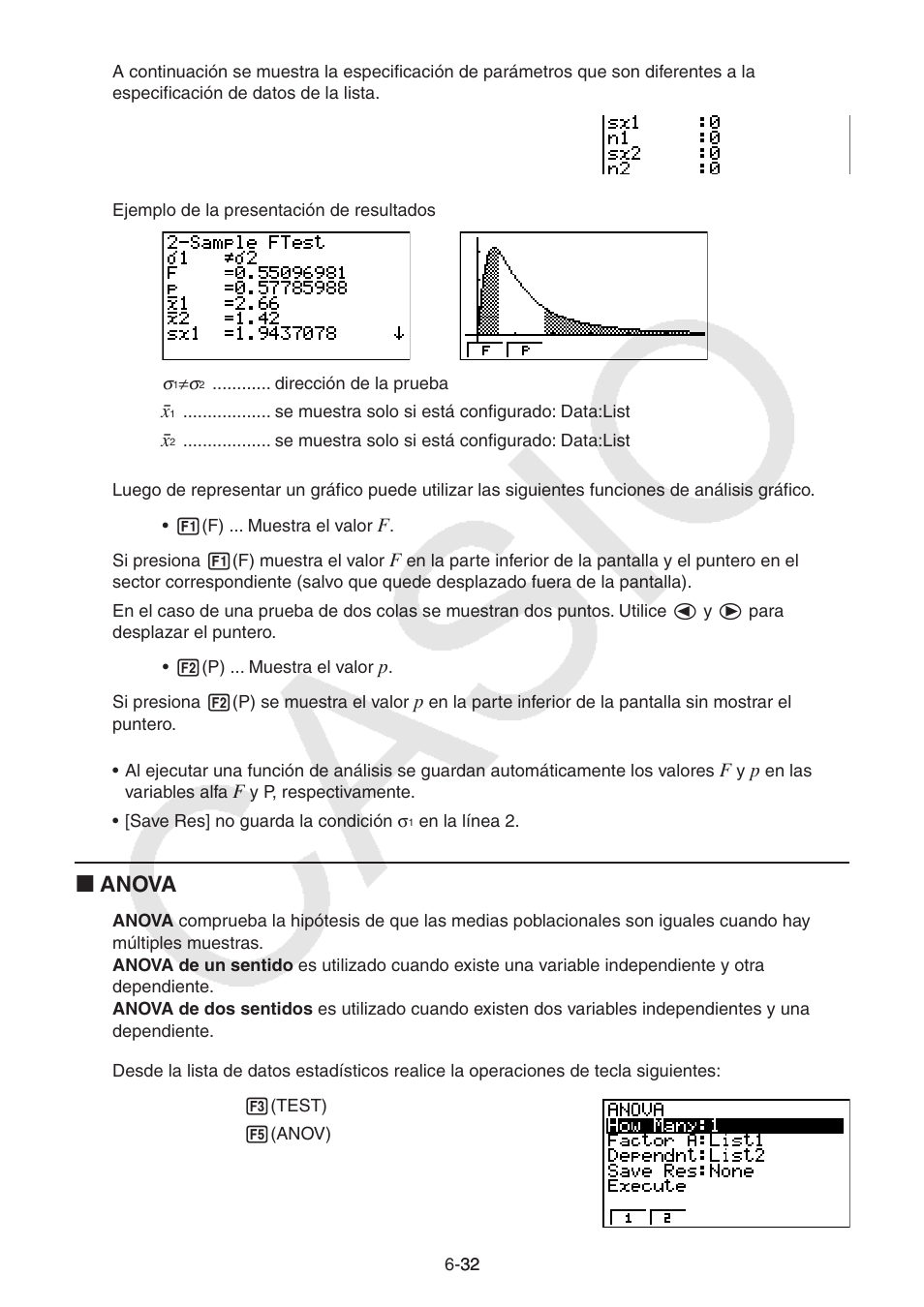 I anova | Casio FX-9750GII User Manual | Page 175 / 411