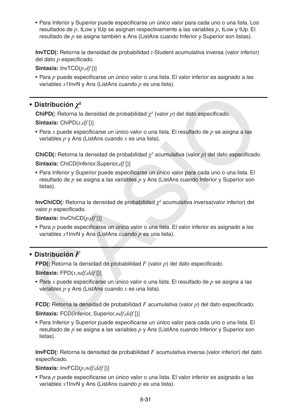 Casio FX-9750GII User Manual | Page 249 / 411