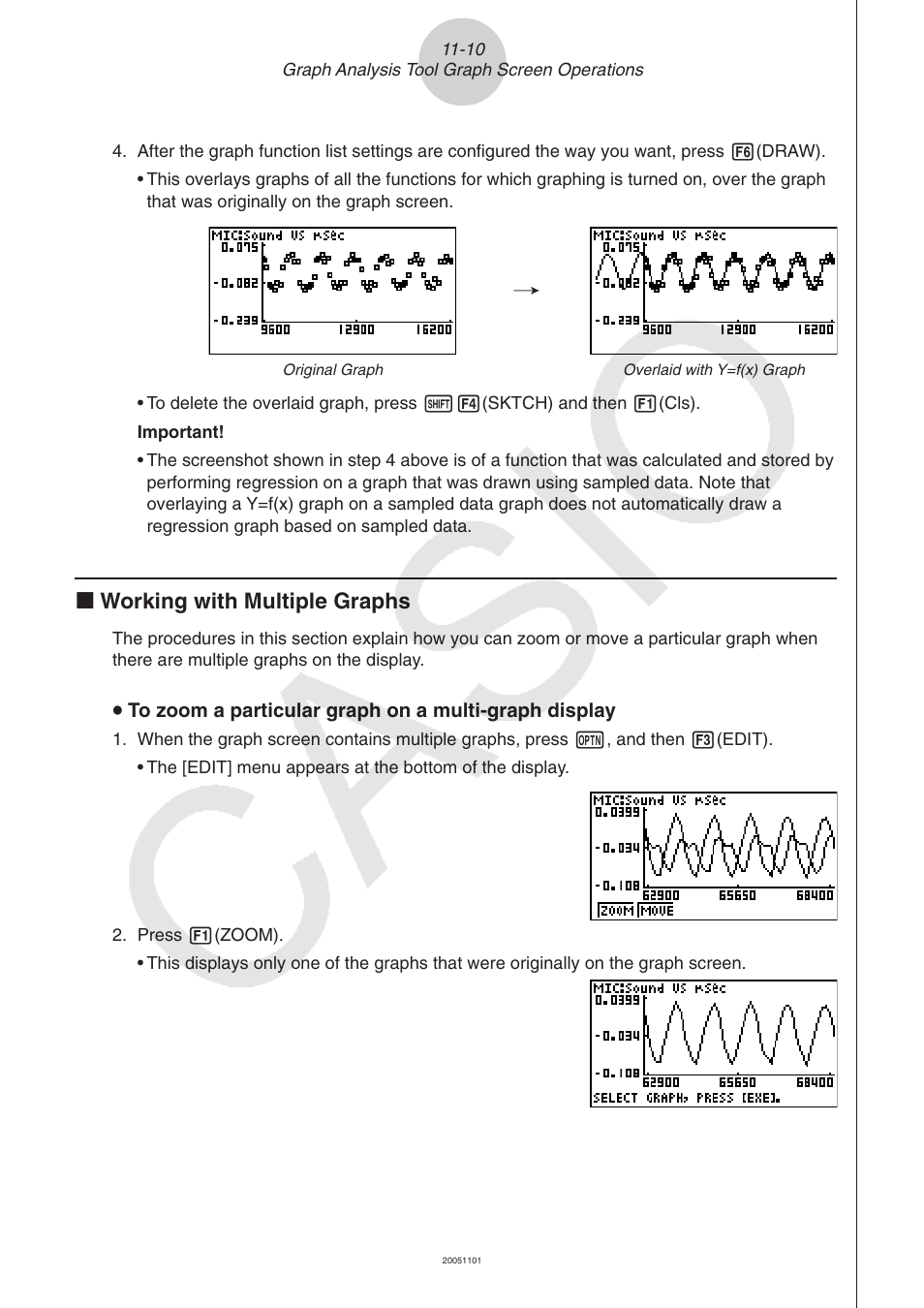 K working with multiple graphs | Casio FX-9750GII User Manual | Page 398 / 411