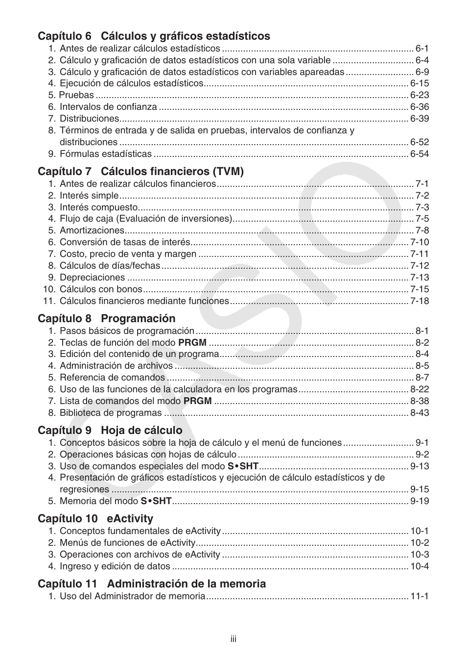 Casio FX-9750GII User Manual | Page 4 / 411