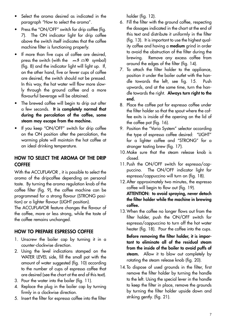 DeLonghi BCO70 User Manual | Page 7 / 12