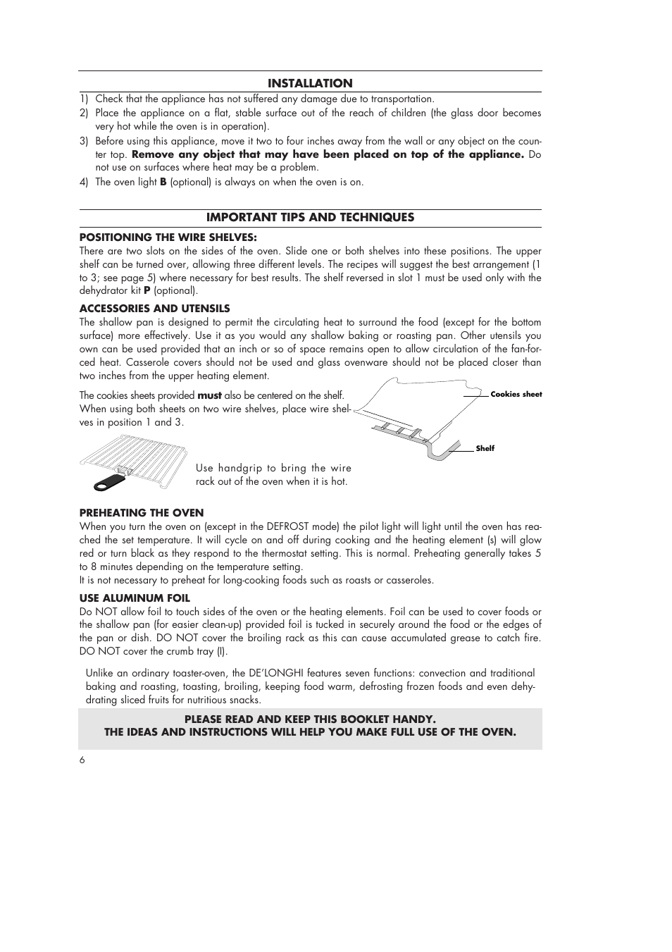 DeLonghi AS40U User Manual | Page 6 / 14