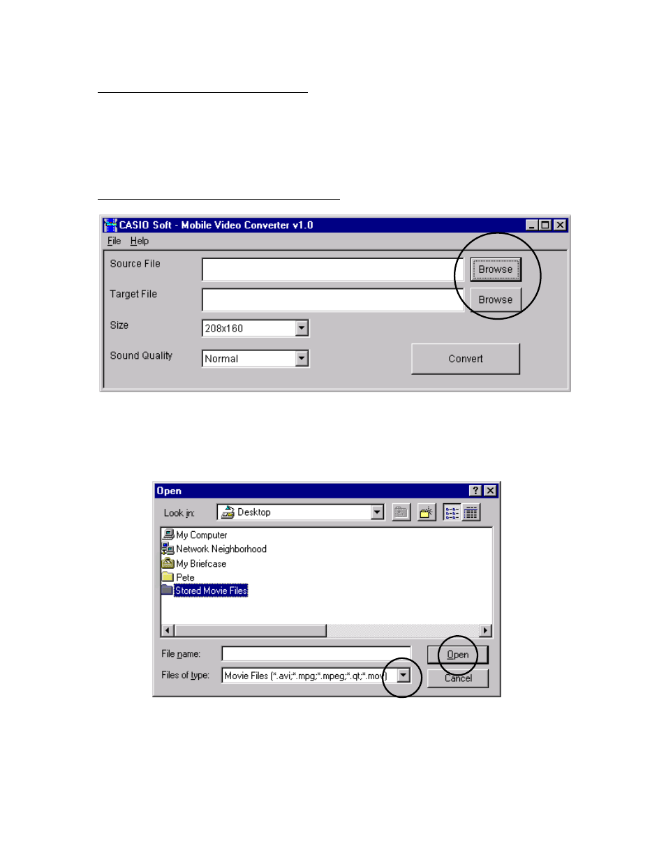 Casio E-125 CSI Mobile Video Converter User Manual | Page 2 / 5