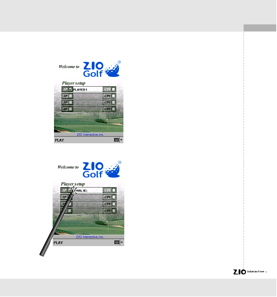 Playing the game | Casio E-125 ZIO Golf V.1.2 User Manual | Page 4 / 17
